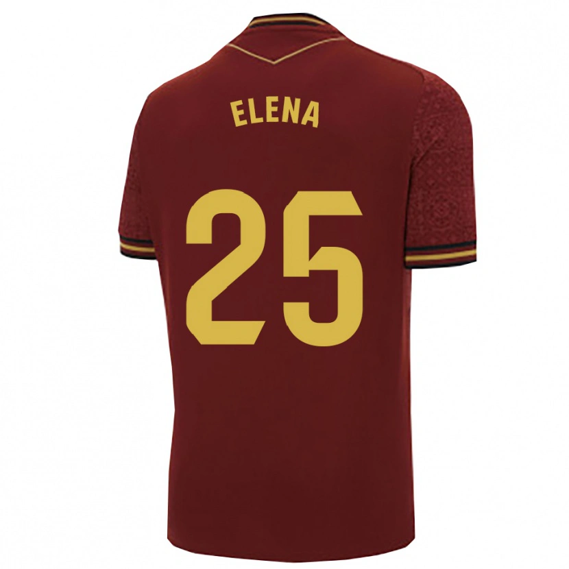 Danxen Dětské Elena Gómez Labrador #25 Burgundská Zlatá Daleko Hráčské Dresy 2025/26 Dres