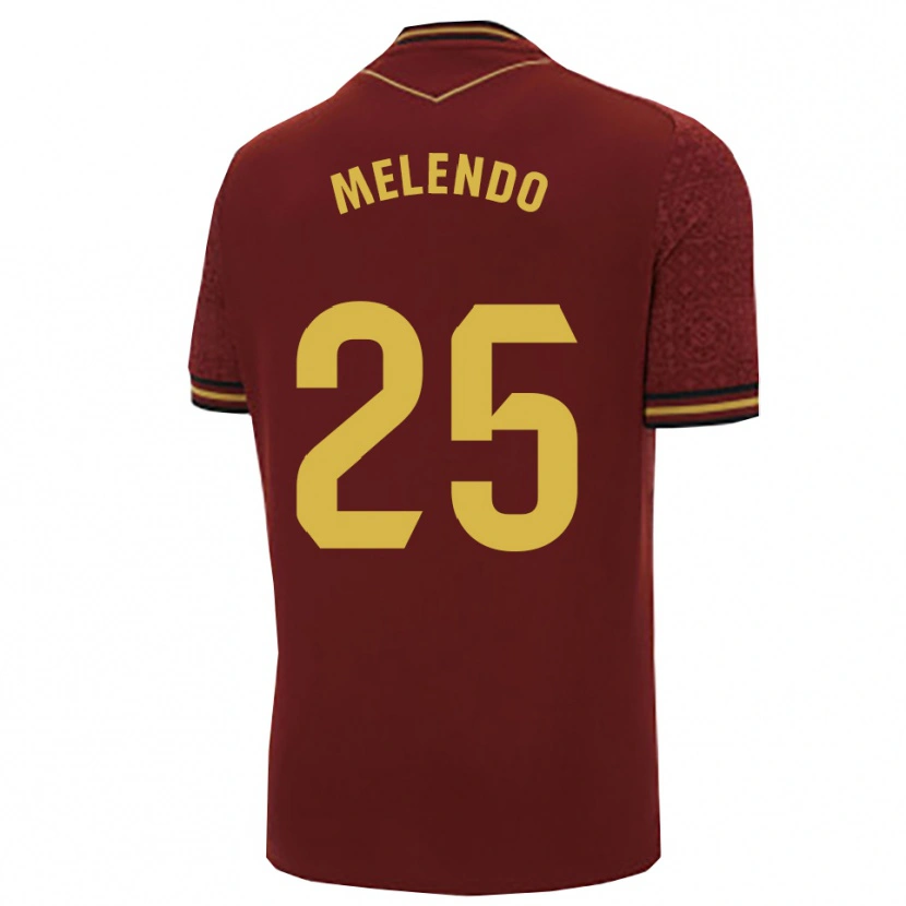 Danxen Dětské Óscar Melendo #25 Burgundská Zlatá Daleko Hráčské Dresy 2025/26 Dres