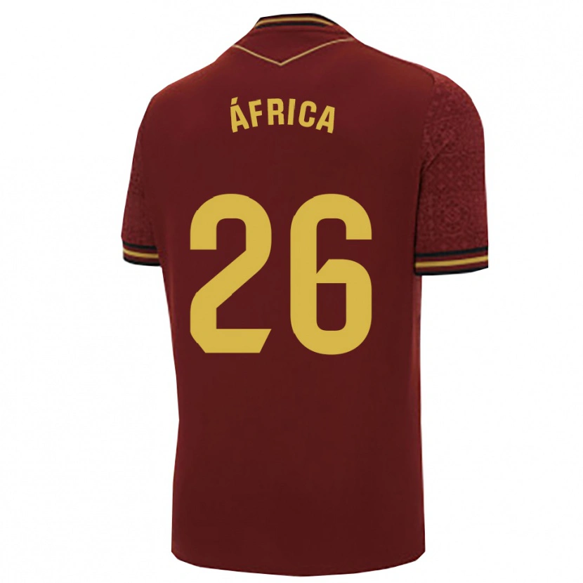 Danxen Dětské África Dueñas Ariza #26 Burgundská Zlatá Daleko Hráčské Dresy 2025/26 Dres