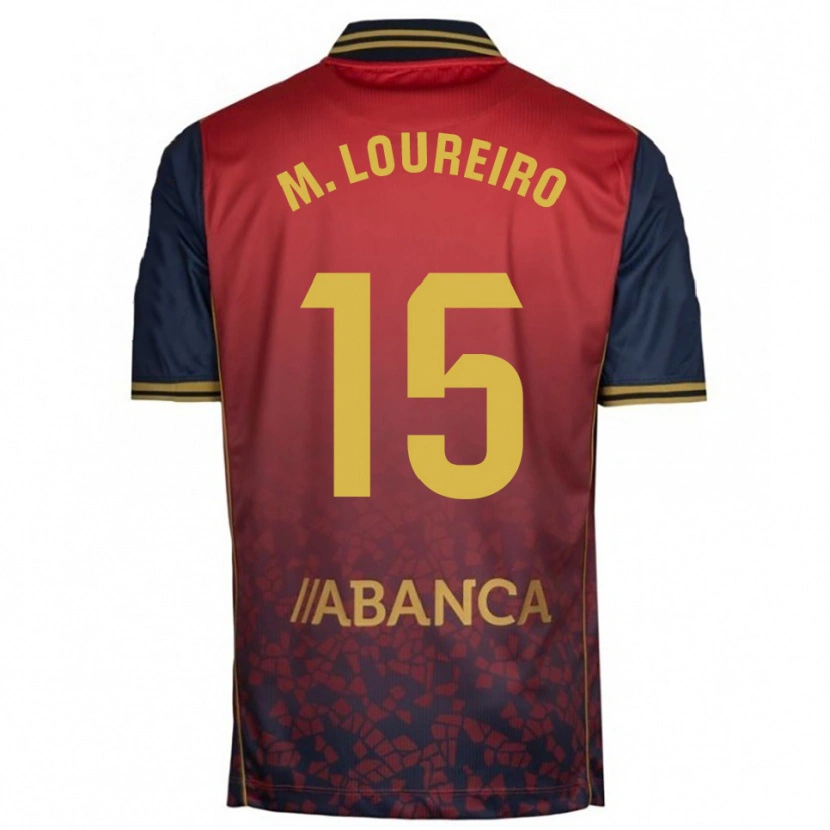 Danxen Dětské Miguel Loureiro #15 Červená Tmavě Modrá Daleko Hráčské Dresy 2025/26 Dres