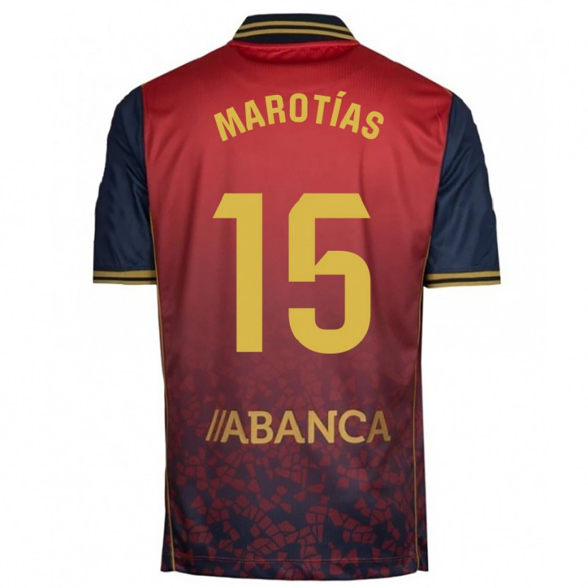 Danxen Dětské Oscar Marotías #15 Červená Tmavě Modrá Daleko Hráčské Dresy 2025/26 Dres