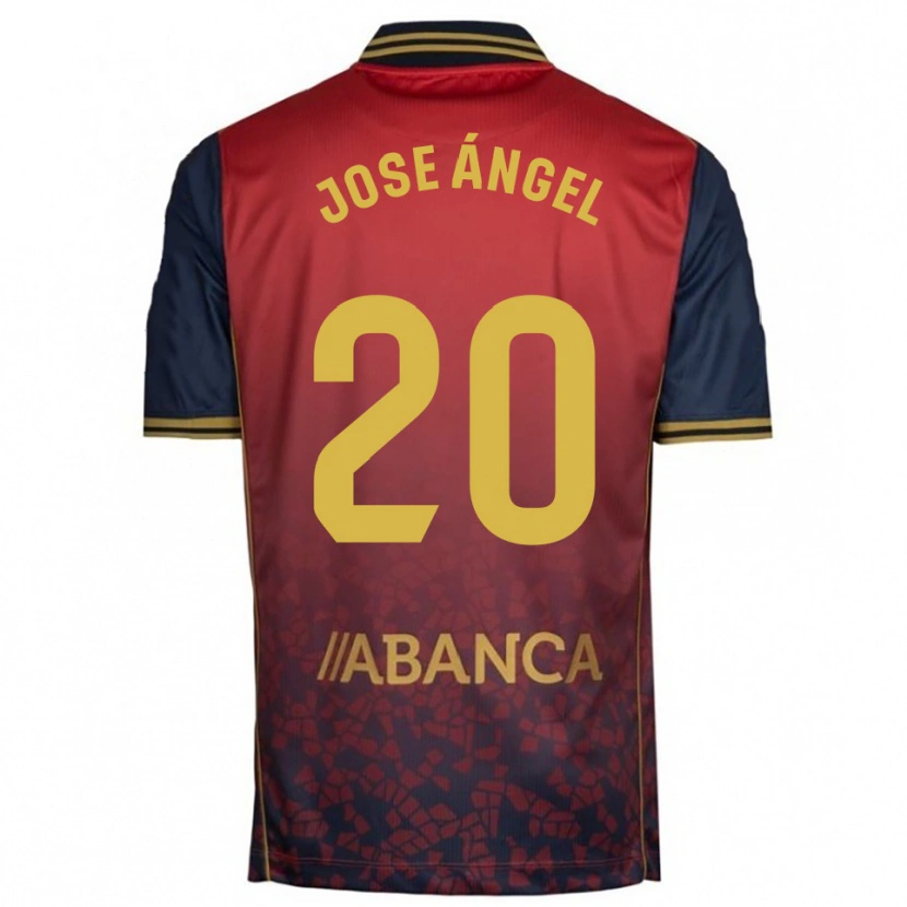 Danxen Dětské José Ángel Jurado #20 Červená Tmavě Modrá Daleko Hráčské Dresy 2025/26 Dres