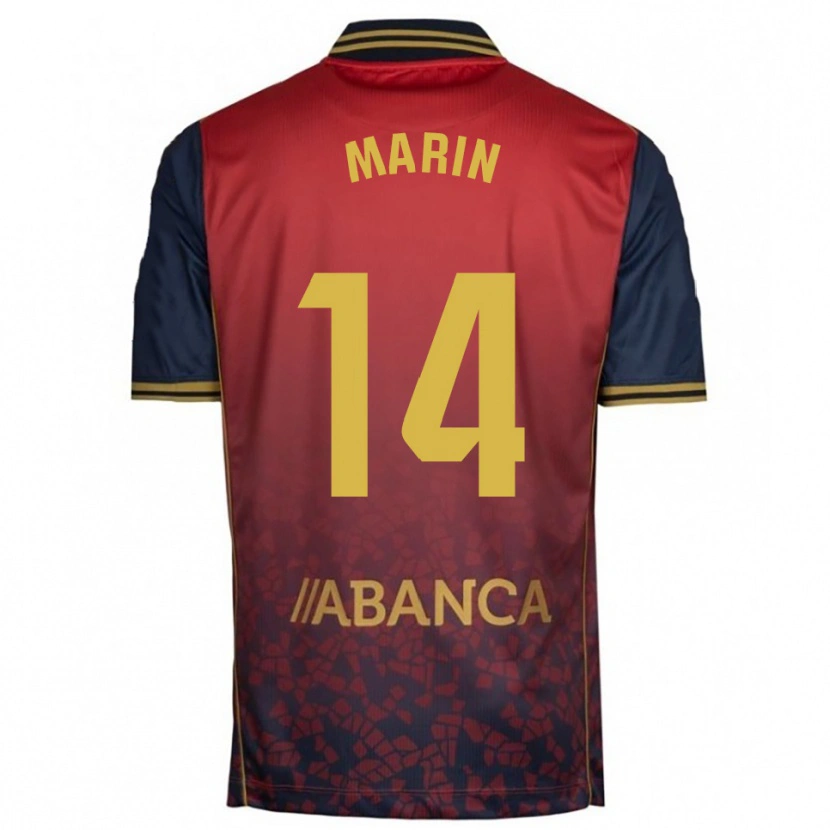 Danxen Dětské Ainhoa Marín #14 Červená Tmavě Modrá Daleko Hráčské Dresy 2025/26 Dres