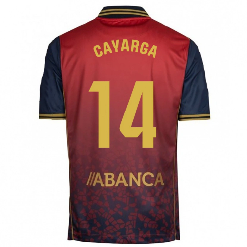 Danxen Dětské Berto Cayarga #14 Červená Tmavě Modrá Daleko Hráčské Dresy 2025/26 Dres