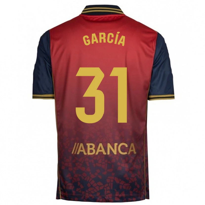 Danxen Dětské Pablo García #31 Červená Tmavě Modrá Daleko Hráčské Dresy 2025/26 Dres