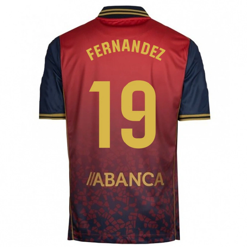 Danxen Dětské Quique Fernández #19 Červená Tmavě Modrá Daleko Hráčské Dresy 2025/26 Dres