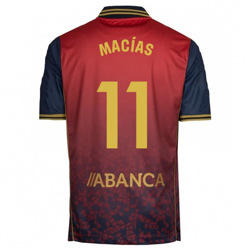 Danxen Dětské Luisao Macías #11 Červená Tmavě Modrá Daleko Hráčské Dresy 2025/26 Dres