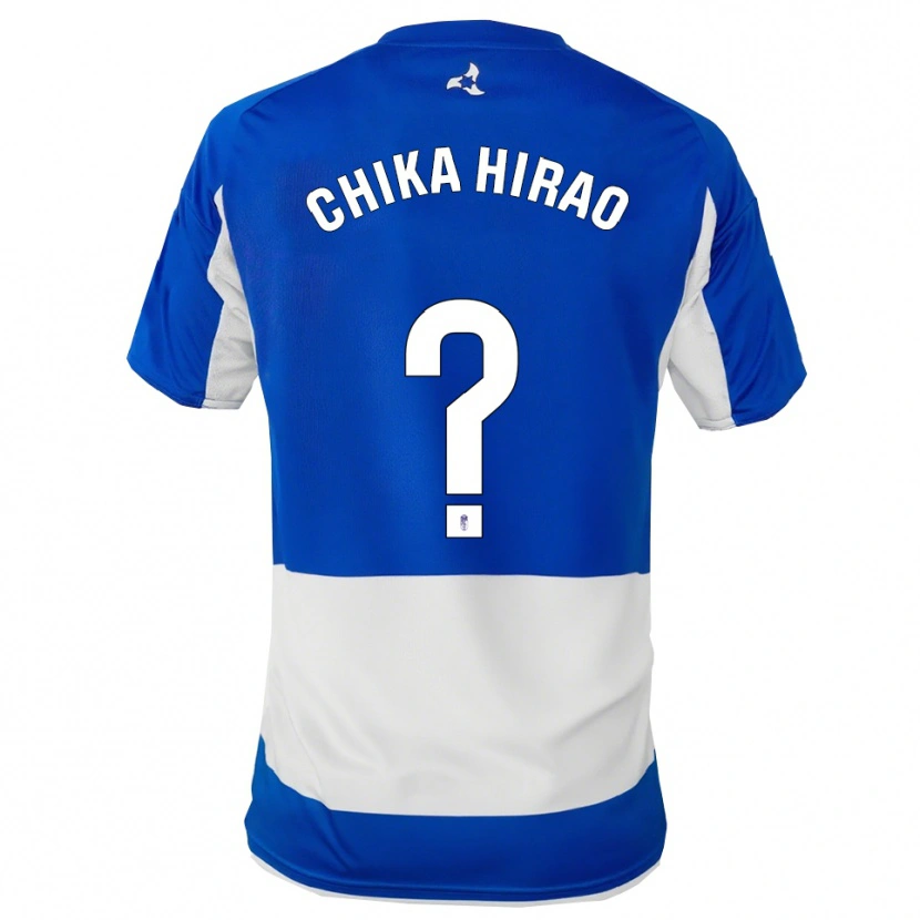 Danxen Dětské Hirao Chika #0 Modrá Bílá Daleko Hráčské Dresy 2025/26 Dres