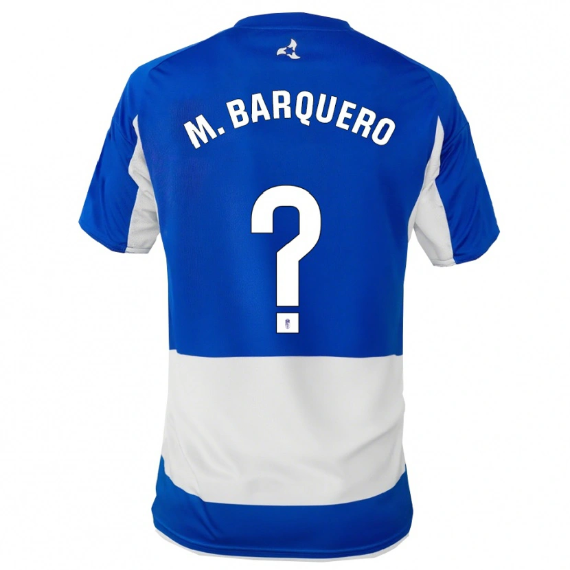 Danxen Dětské María Barquero Gutierrez #0 Modrá Bílá Daleko Hráčské Dresy 2025/26 Dres