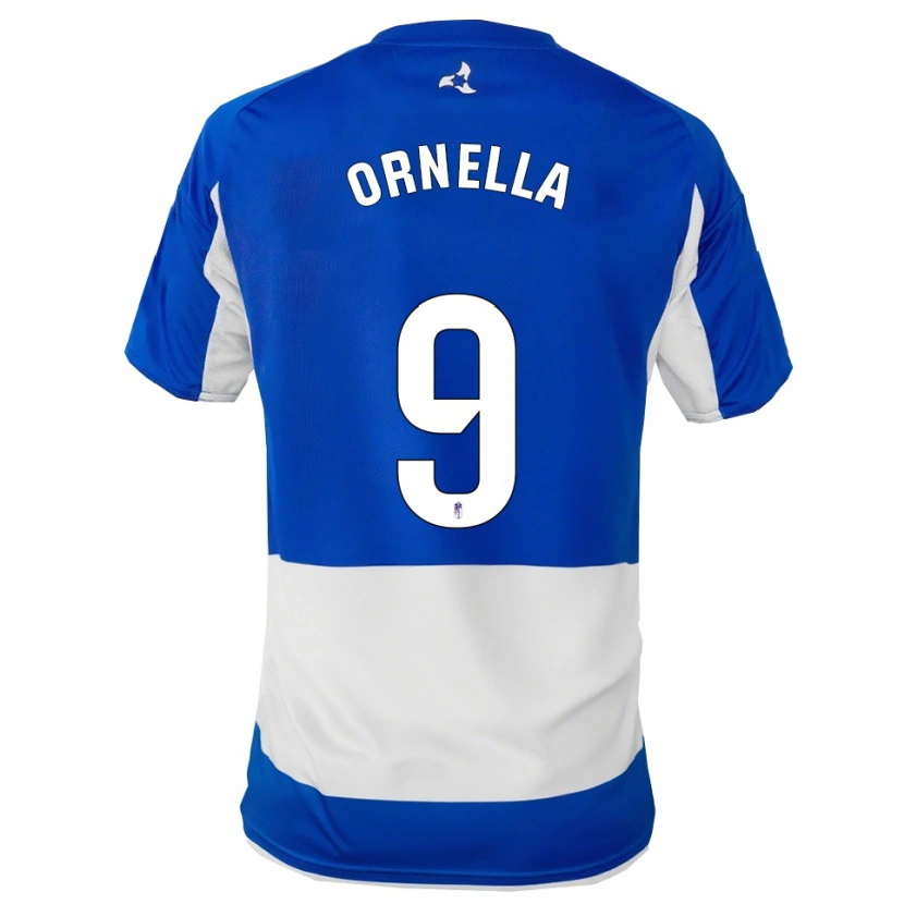 Danxen Dětské Ornella María Vignola Cabot #9 Modrá Bílá Daleko Hráčské Dresy 2025/26 Dres