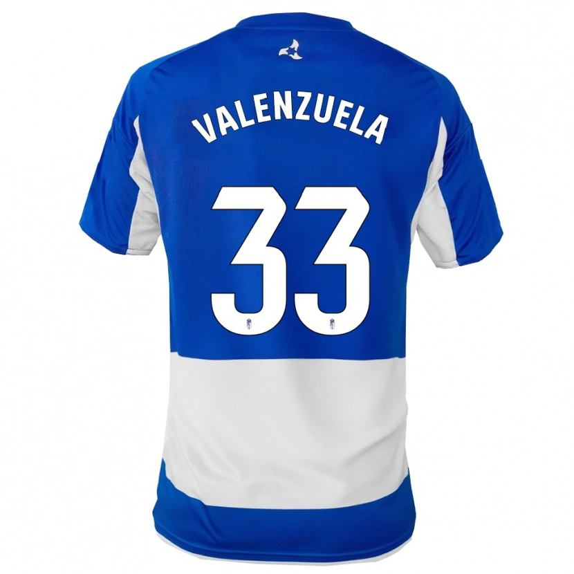 Danxen Dětské Adrián Valenzuela #33 Modrá Bílá Daleko Hráčské Dresy 2025/26 Dres