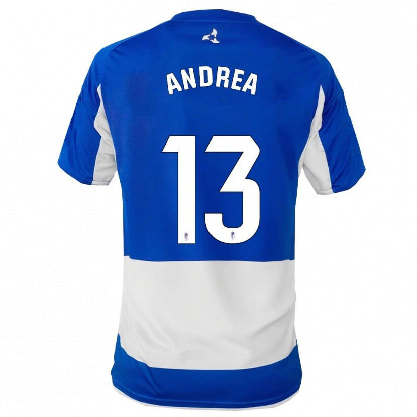 Danxen Dětské Andrea Romero Burgos #13 Modrá Bílá Daleko Hráčské Dresy 2025/26 Dres