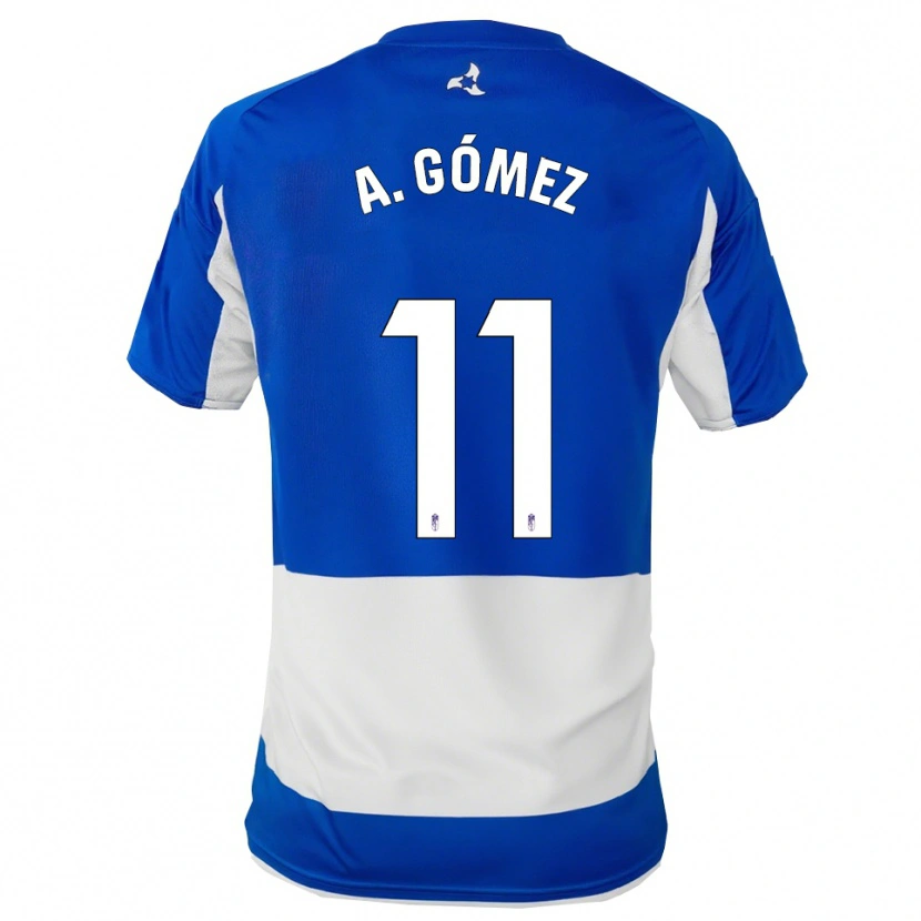 Danxen Dětské Andrea Gómez Oliver #11 Modrá Bílá Daleko Hráčské Dresy 2025/26 Dres