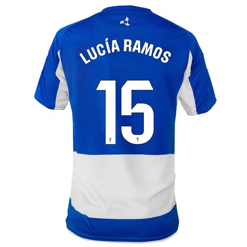 Danxen Dětské Lucía Ramos Narvaez #15 Modrá Bílá Daleko Hráčské Dresy 2025/26 Dres