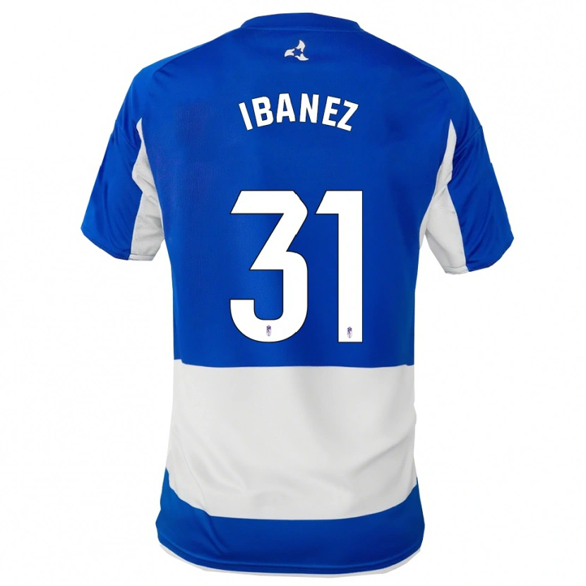 Danxen Dětské Alba Ibáñez #31 Modrá Bílá Daleko Hráčské Dresy 2025/26 Dres