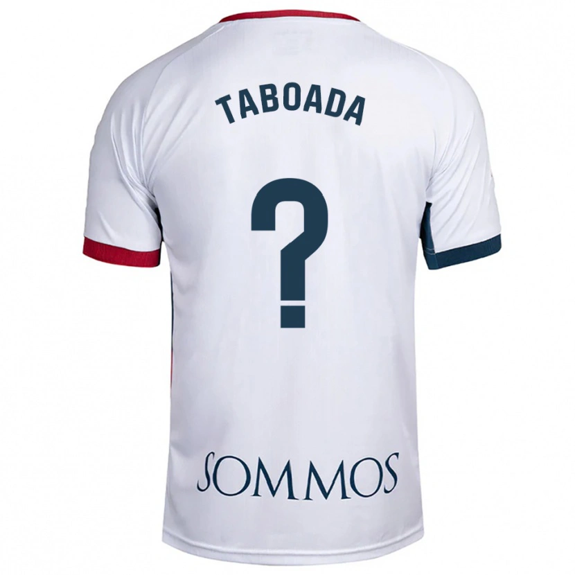 Danxen Dětské Héctor Taboada #0 Bílá Červená Daleko Hráčské Dresy 2025/26 Dres