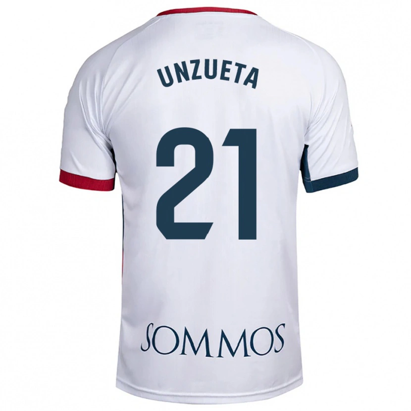 Danxen Dětské Iker Unzueta #21 Bílá Červená Daleko Hráčské Dresy 2025/26 Dres