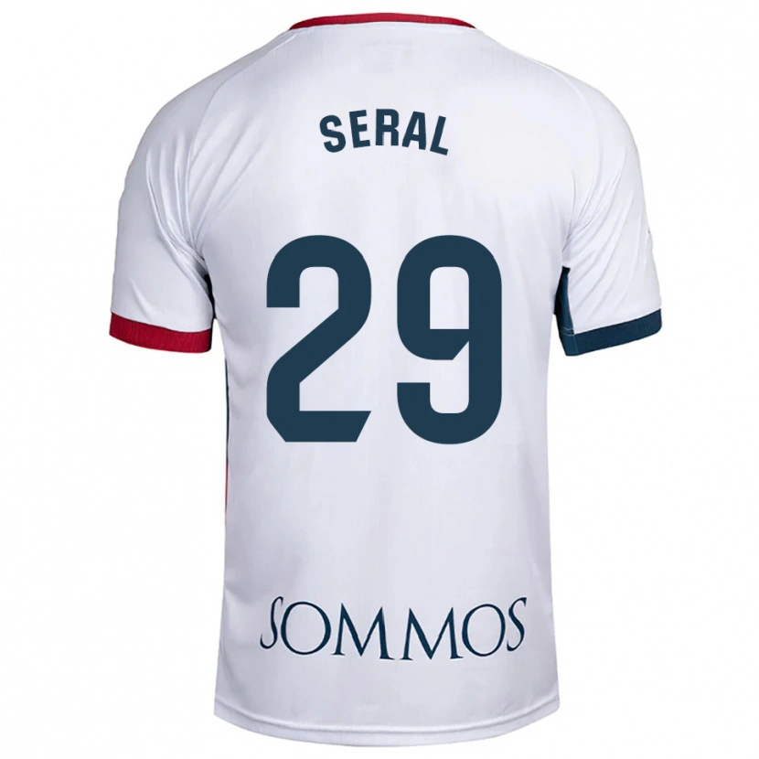 Danxen Dětské Abel Seral #29 Bílá Červená Daleko Hráčské Dresy 2025/26 Dres