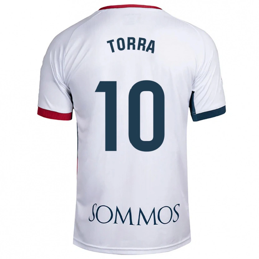 Danxen Dětské Marc Torra #10 Bílá Červená Daleko Hráčské Dresy 2025/26 Dres