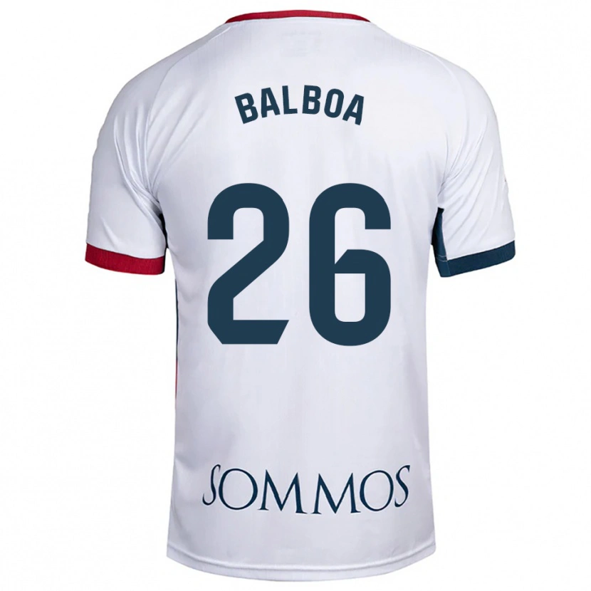 Danxen Dětské Álex Balboa #26 Bílá Červená Daleko Hráčské Dresy 2025/26 Dres