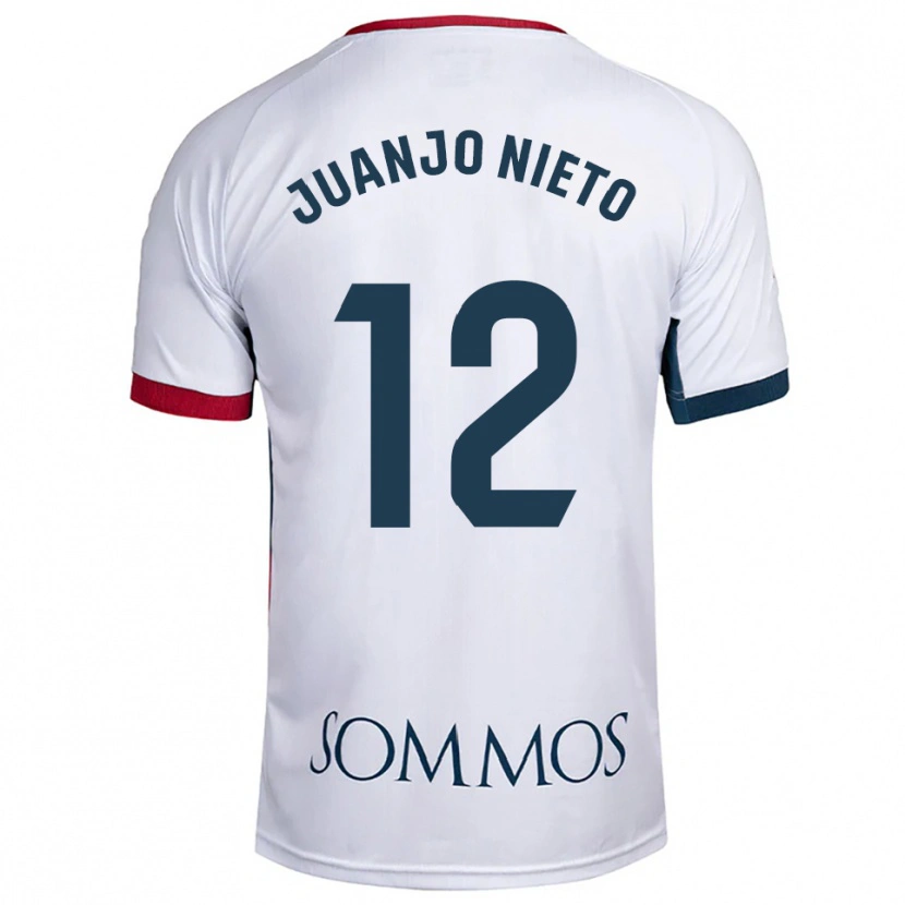 Danxen Dětské Juanjo Nieto #12 Bílá Červená Daleko Hráčské Dresy 2025/26 Dres