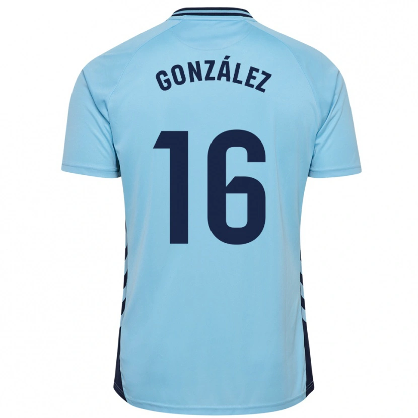 Danxen Dětské Iñaki González #16 Nebesky Modrá Daleko Hráčské Dresy 2025/26 Dres