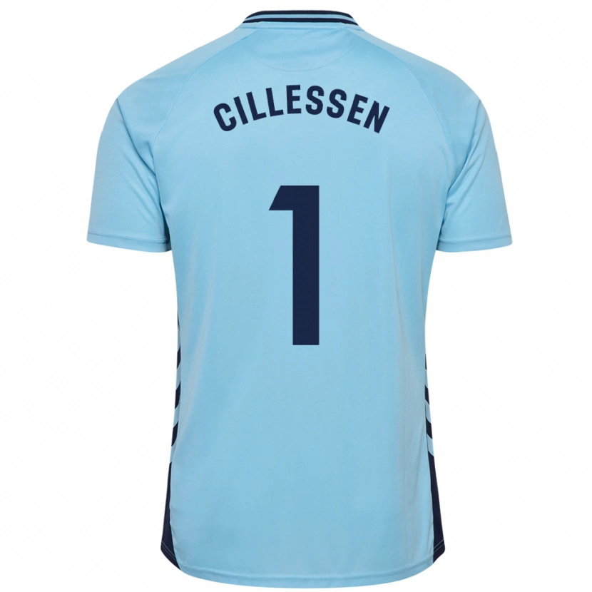 Danxen Dětské Jasper Cillessen #1 Nebesky Modrá Daleko Hráčské Dresy 2025/26 Dres