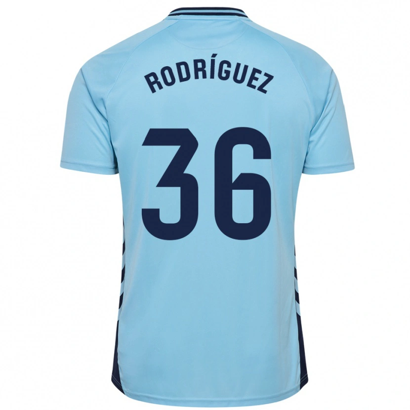 Danxen Dětské Arturo Rodríguez #36 Nebesky Modrá Daleko Hráčské Dresy 2025/26 Dres