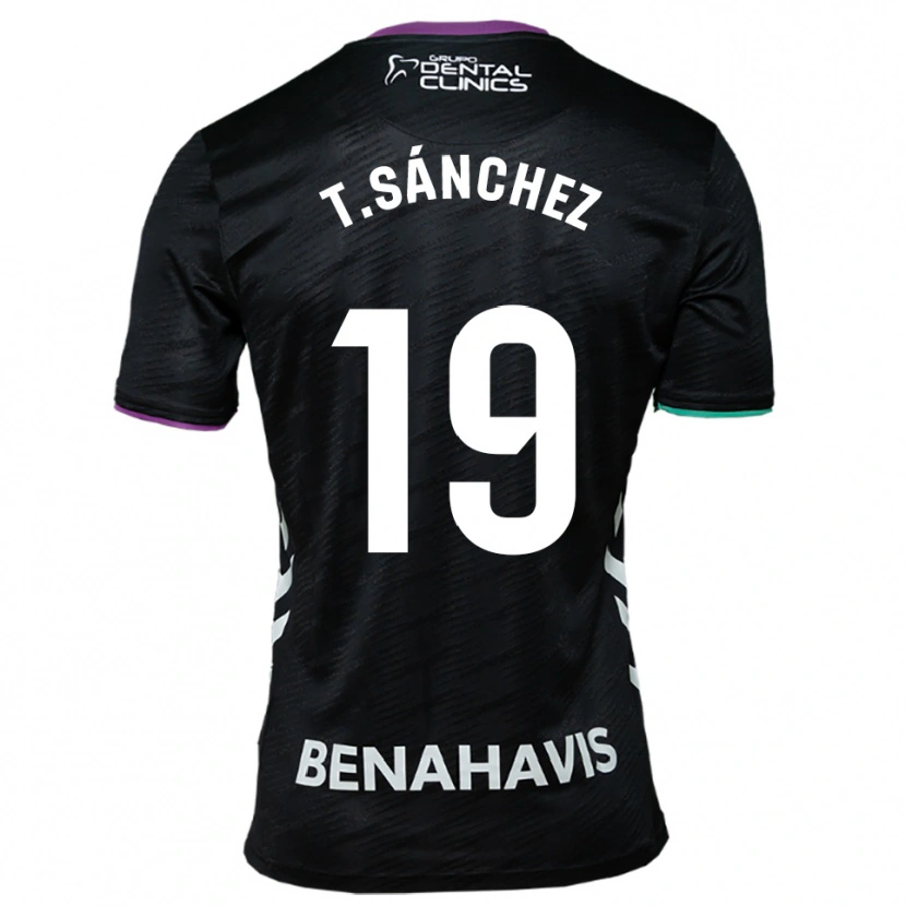 Danxen Dětské Toni Sánchez #19 Černá Fialová Zelená Daleko Hráčské Dresy 2025/26 Dres