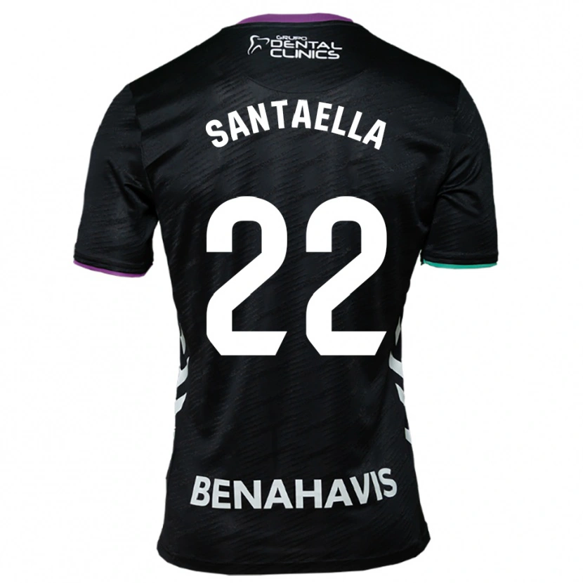 Danxen Dětské Miguel Santaella #22 Černá Fialová Zelená Daleko Hráčské Dresy 2025/26 Dres