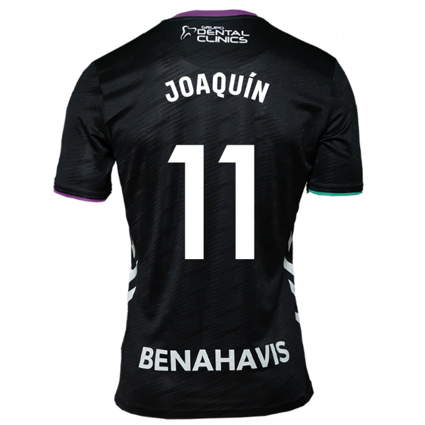Danxen Dětské Joaquín Muñoz #11 Černá Fialová Zelená Daleko Hráčské Dresy 2025/26 Dres