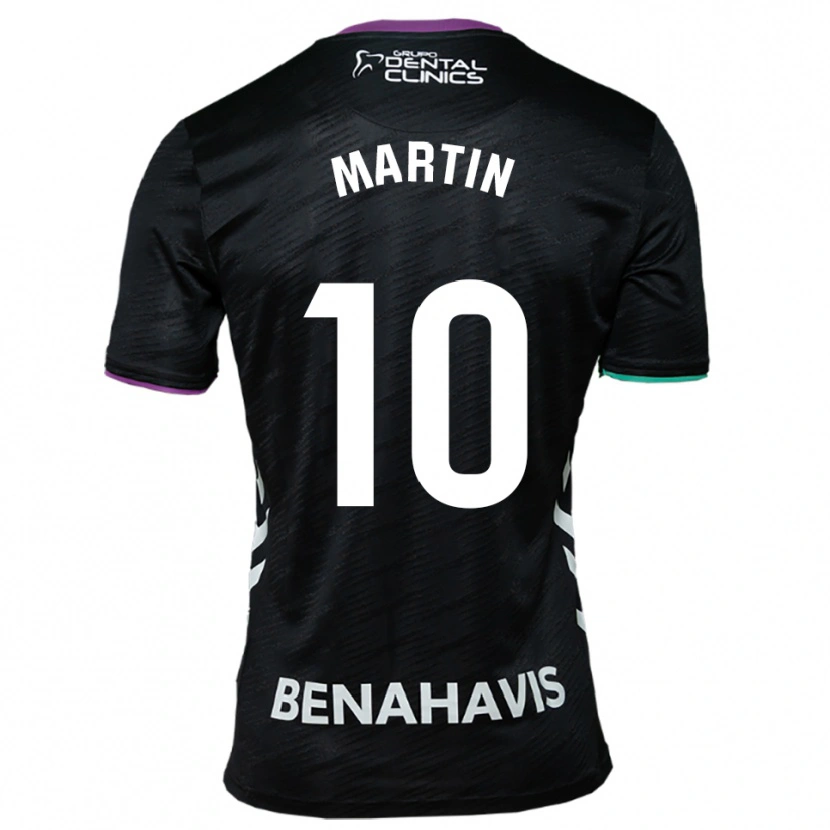 Danxen Dětské Jesús Martín #10 Černá Fialová Zelená Daleko Hráčské Dresy 2025/26 Dres