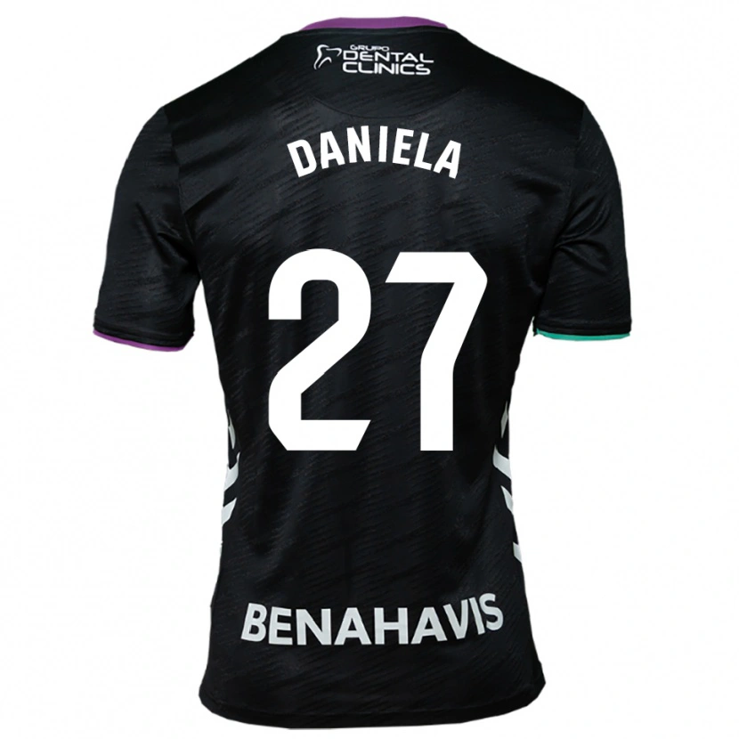 Danxen Dětské Daniela Sáenz Parra #27 Černá Fialová Zelená Daleko Hráčské Dresy 2025/26 Dres