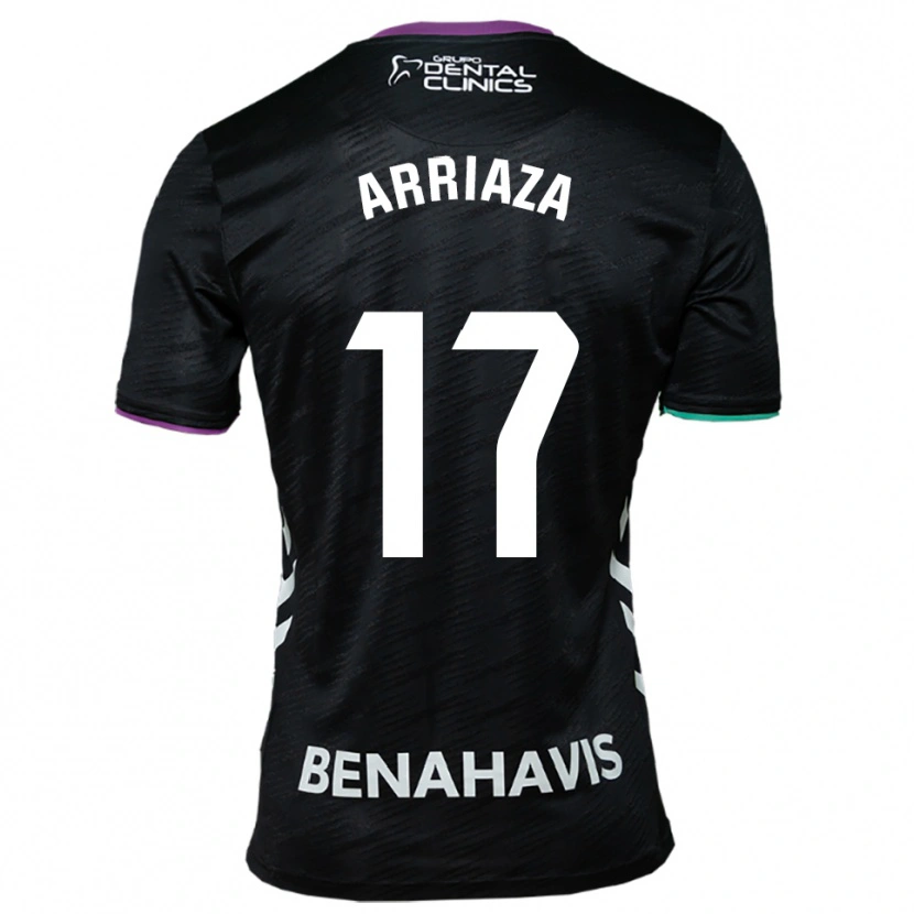 Danxen Dětské Pablo Arriaza #17 Černá Fialová Zelená Daleko Hráčské Dresy 2025/26 Dres