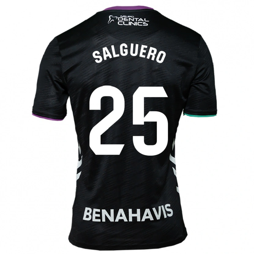 Danxen Dětské Ismael Salguero #25 Černá Fialová Zelená Daleko Hráčské Dresy 2025/26 Dres