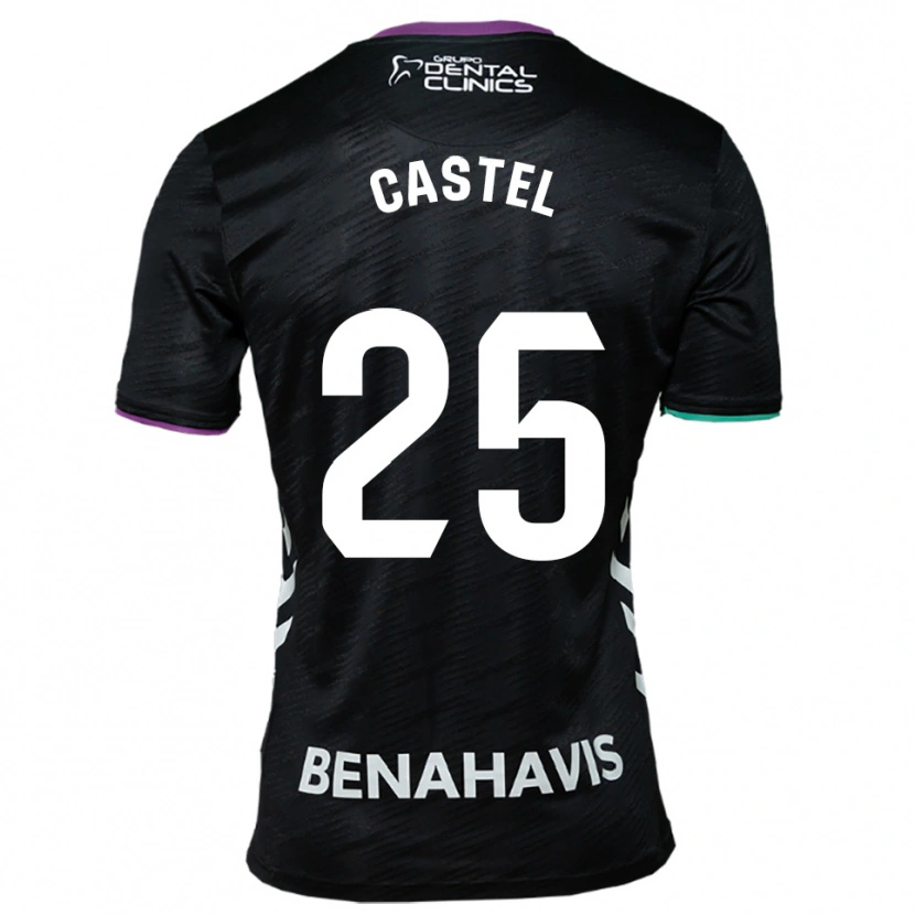 Danxen Dětské Sergio Castel #25 Černá Fialová Zelená Daleko Hráčské Dresy 2025/26 Dres