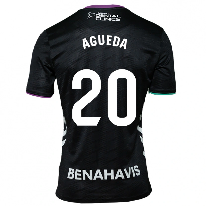 Danxen Dětské Agueda Gonzalez Sanz #20 Černá Fialová Zelená Daleko Hráčské Dresy 2025/26 Dres