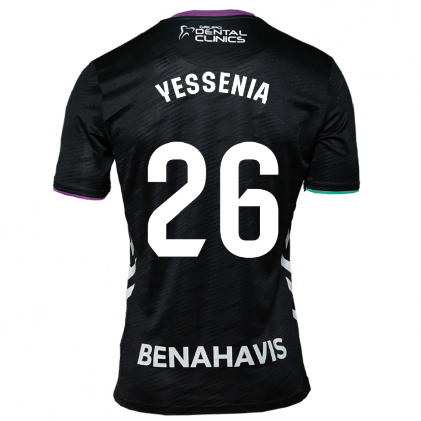 Danxen Dětské Yessenia Alcaide Martin #26 Černá Fialová Zelená Daleko Hráčské Dresy 2025/26 Dres