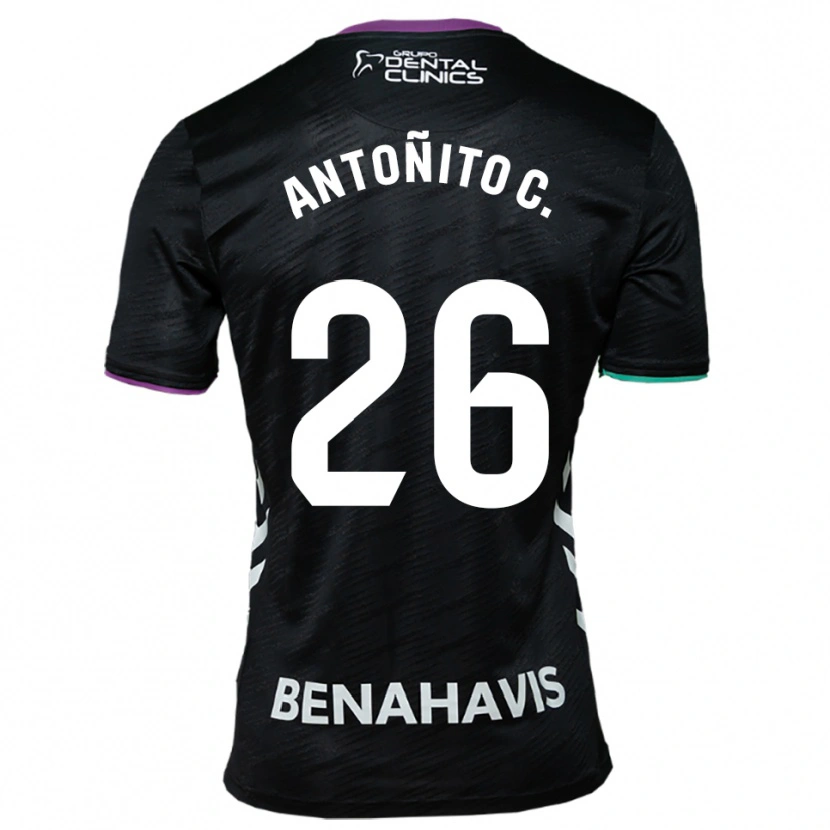 Danxen Dětské Antonio Cordero #26 Černá Fialová Zelená Daleko Hráčské Dresy 2025/26 Dres