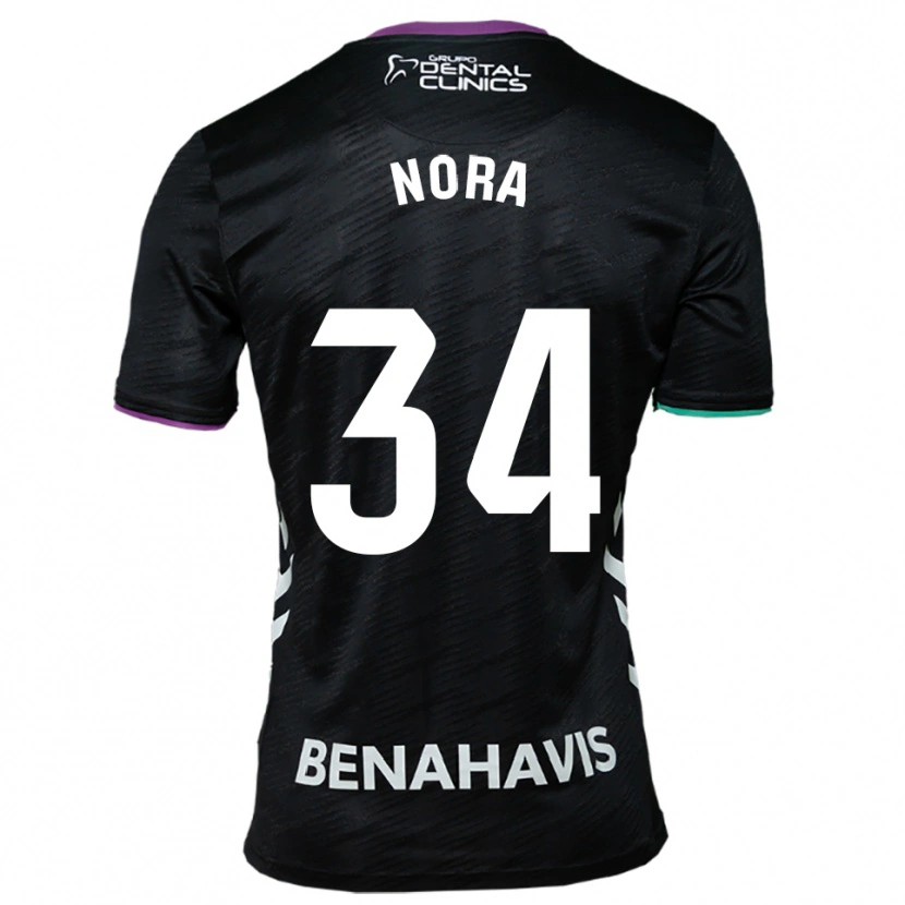 Danxen Dětské Nora #34 Černá Fialová Zelená Daleko Hráčské Dresy 2025/26 Dres