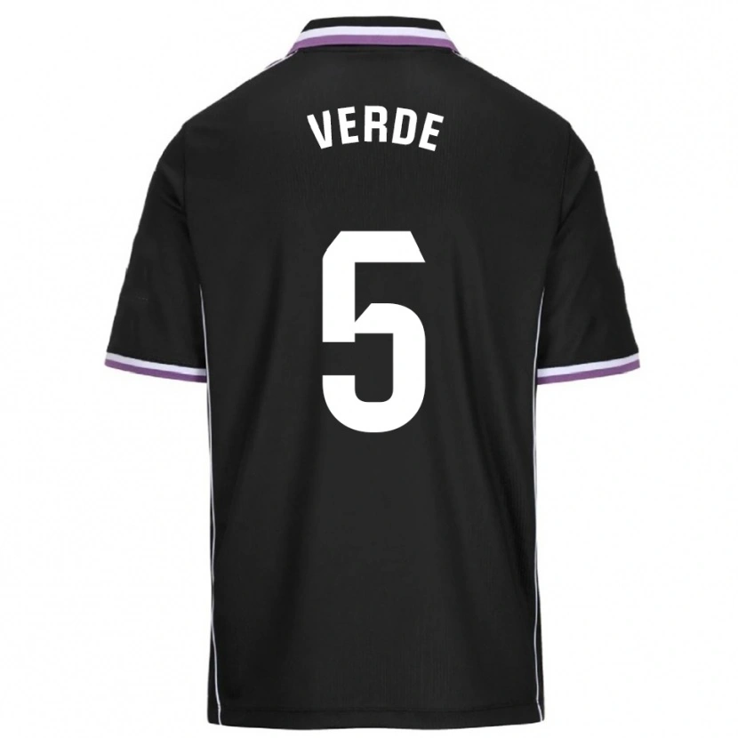 Danxen Dětské Adrián Verde #5 Fialová Černá Daleko Hráčské Dresy 2025/26 Dres