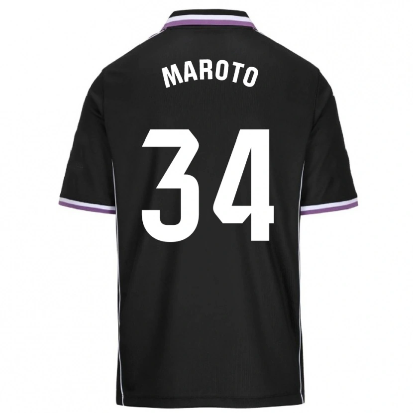 Danxen Dětské Mario Maroto #34 Fialová Černá Daleko Hráčské Dresy 2025/26 Dres