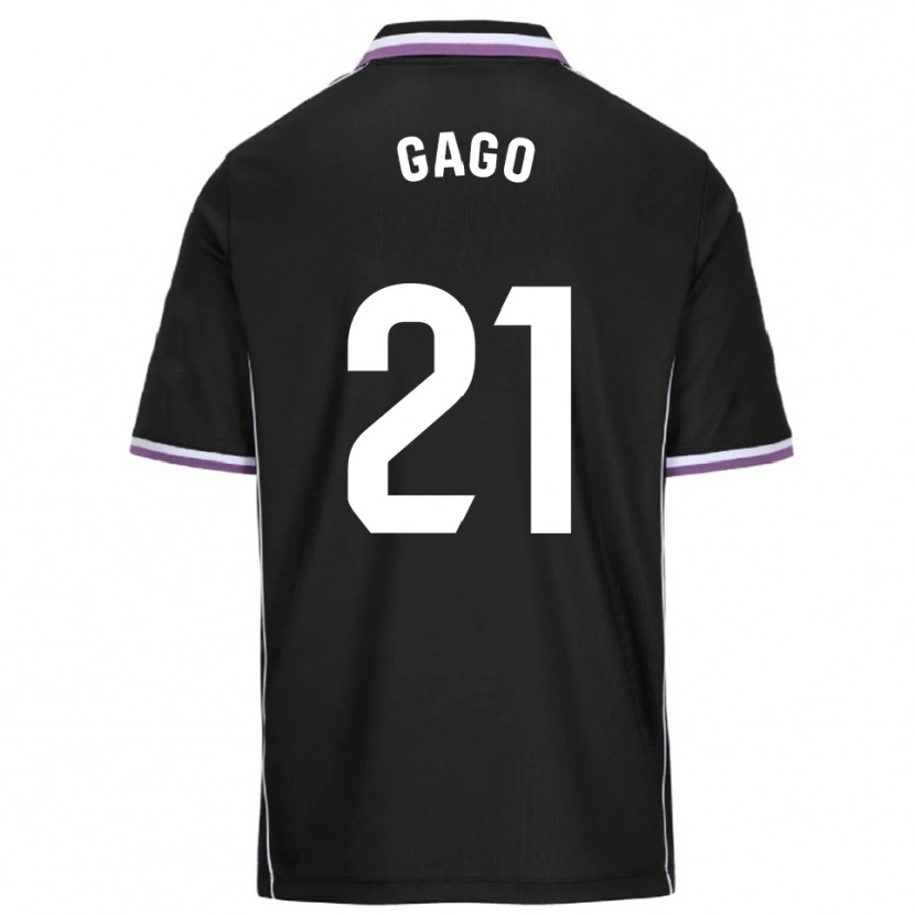 Danxen Dětské Lucía Gago Sánchez #21 Fialová Černá Daleko Hráčské Dresy 2025/26 Dres