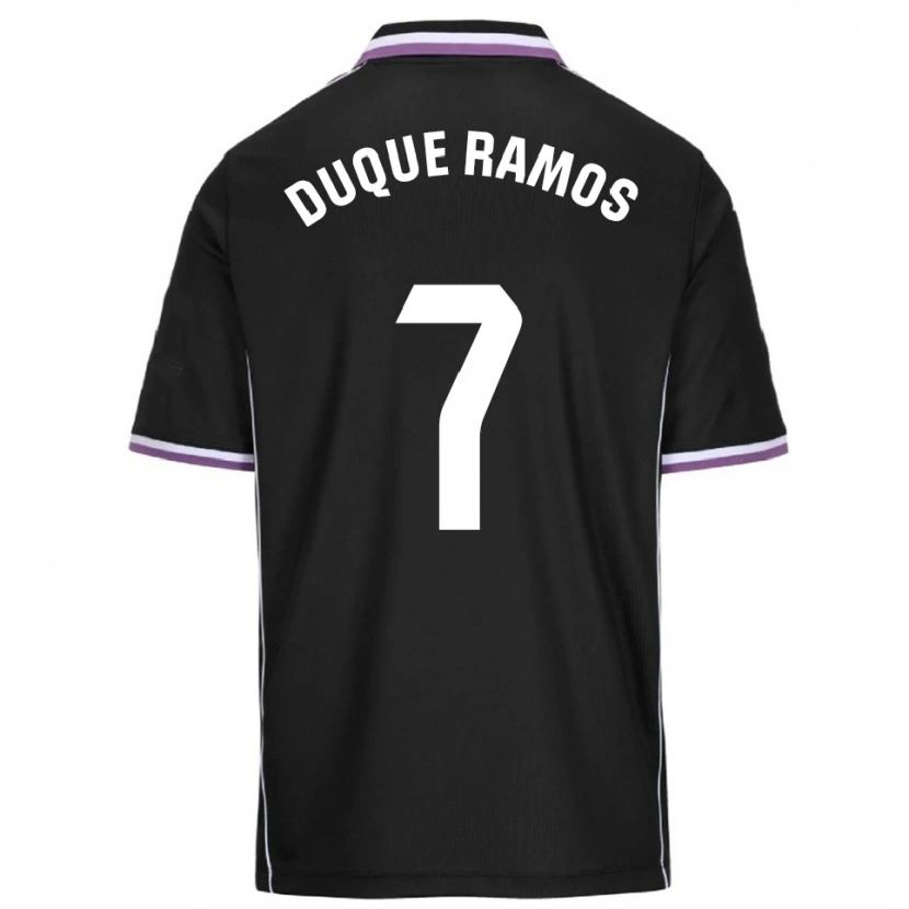 Danxen Dětské Carmen Duque Ramos #7 Fialová Černá Daleko Hráčské Dresy 2025/26 Dres