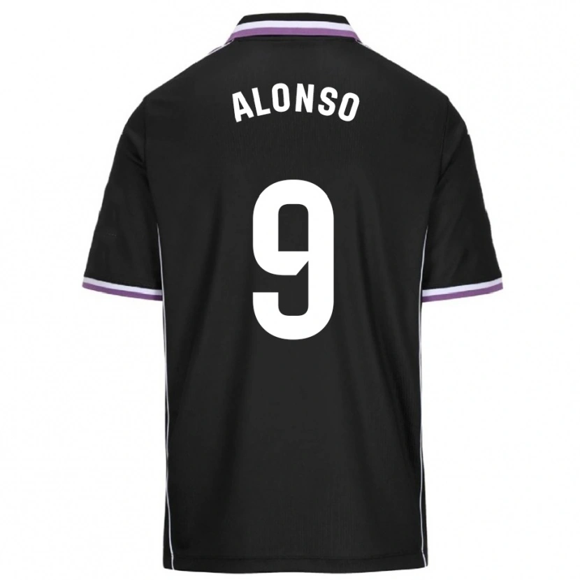 Danxen Dětské María Alonso Hidalgo #9 Fialová Černá Daleko Hráčské Dresy 2025/26 Dres