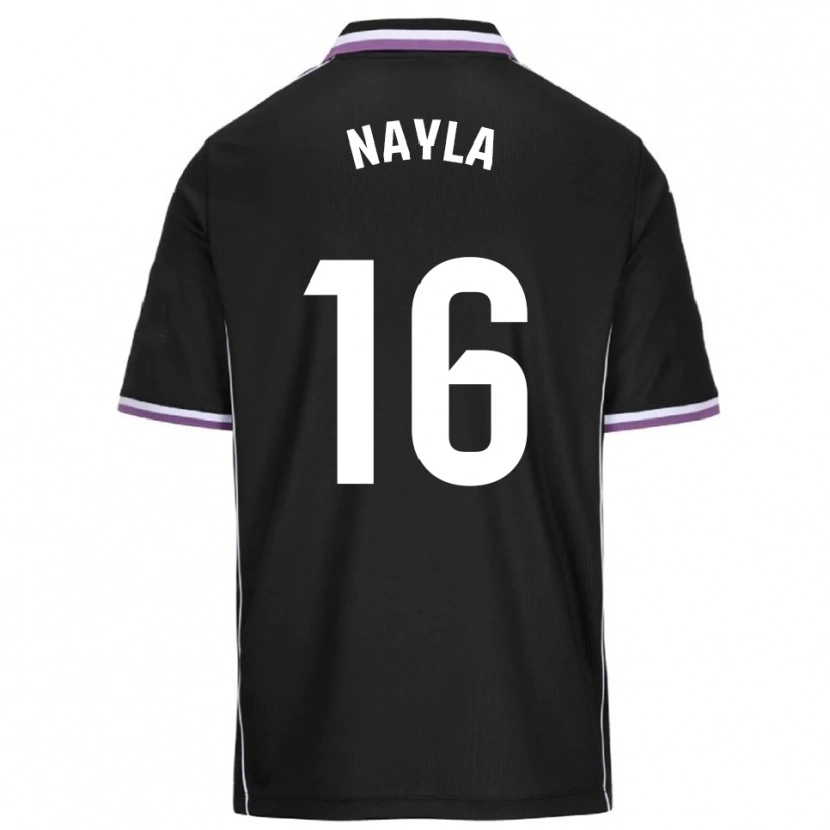 Danxen Dětské Nayla Manrique Pajares #16 Fialová Černá Daleko Hráčské Dresy 2025/26 Dres