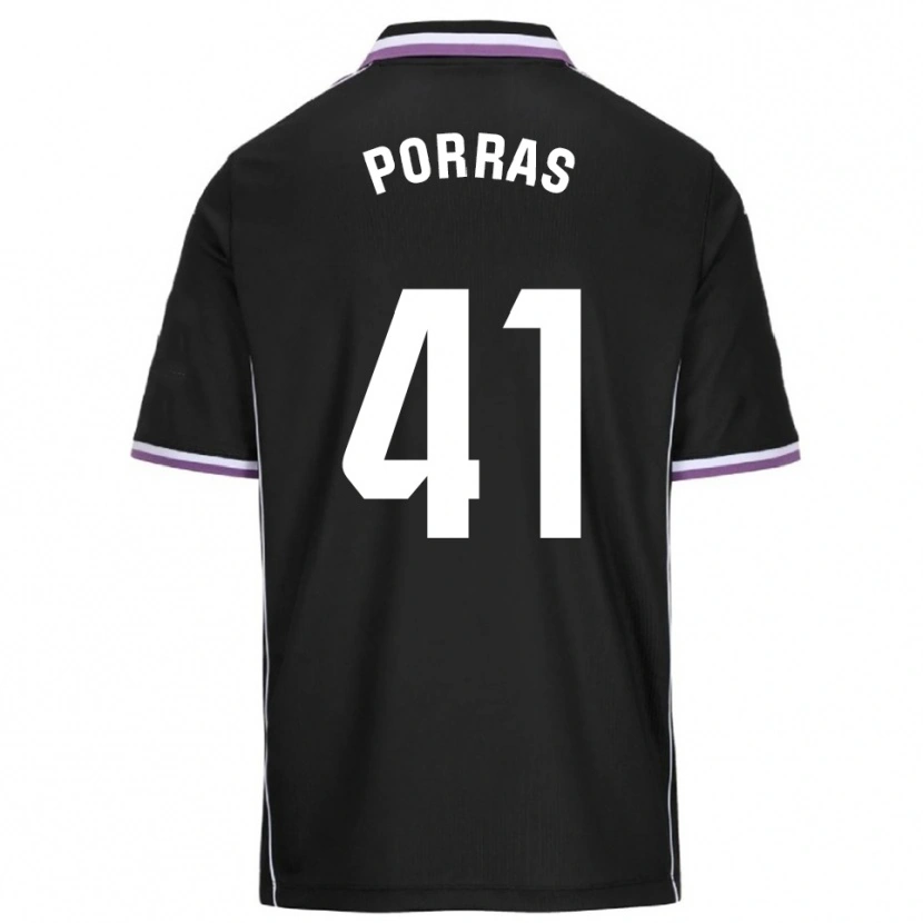 Danxen Dětské César Porras #41 Fialová Černá Daleko Hráčské Dresy 2025/26 Dres