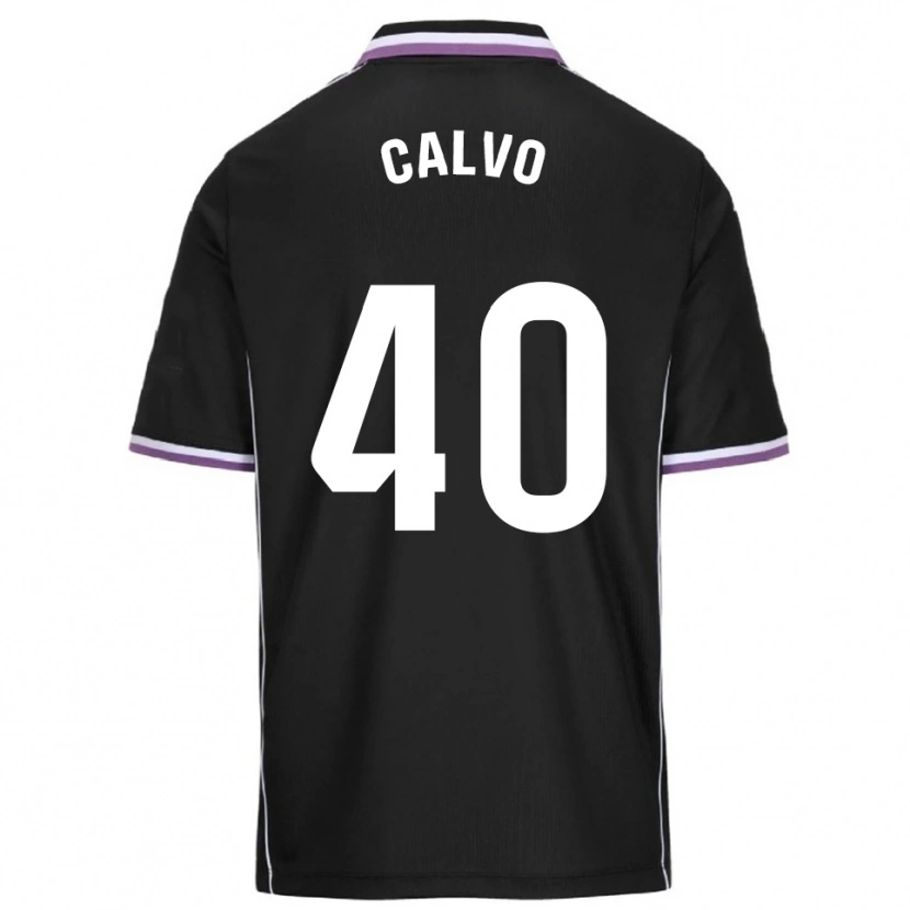Danxen Dětské Hugo Calvo #40 Fialová Černá Daleko Hráčské Dresy 2025/26 Dres