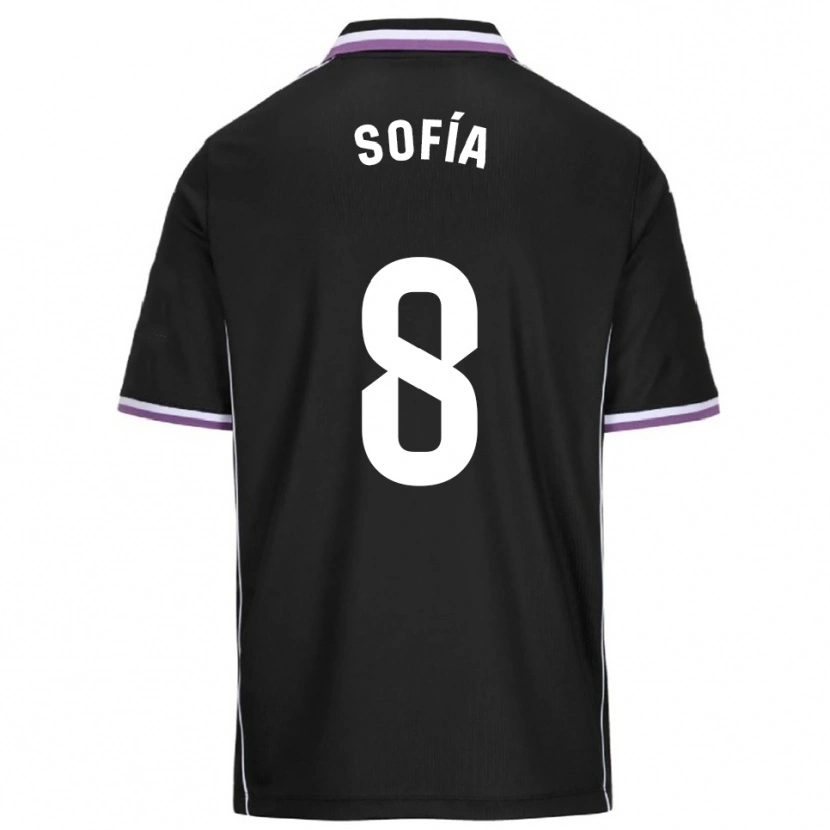 Danxen Dětské Sofía Fernández Gutiérrez #8 Fialová Černá Daleko Hráčské Dresy 2025/26 Dres