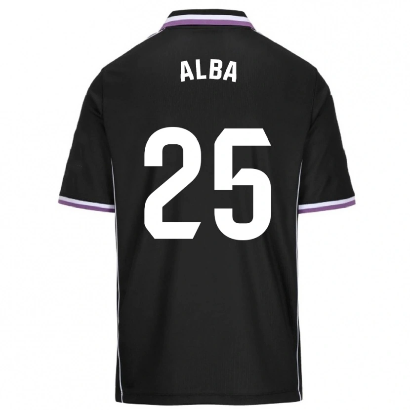 Danxen Dětské Alba Acebes Rodríguez #25 Fialová Černá Daleko Hráčské Dresy 2025/26 Dres